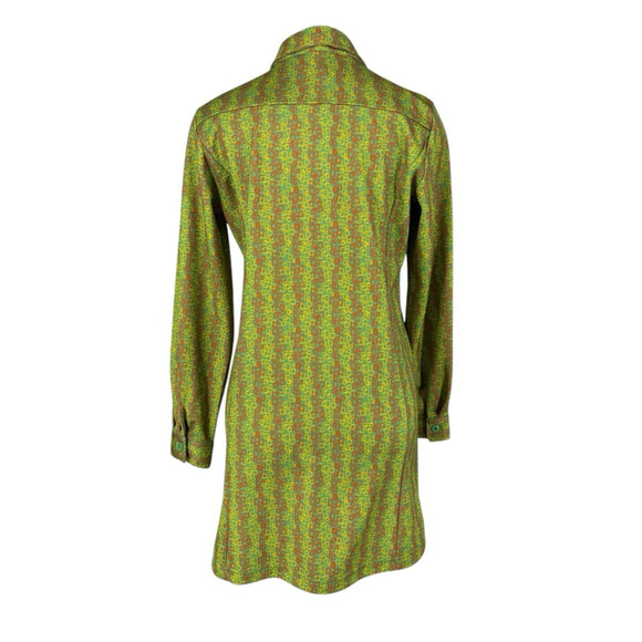 Sand Beige Brand Mini Dress Womens Retro Polyester Medium Luxury Modern Upmarket - Picture 3 of 16